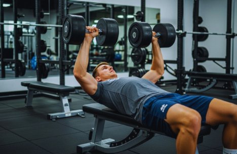 Dumbbell or Barbell Bench Press