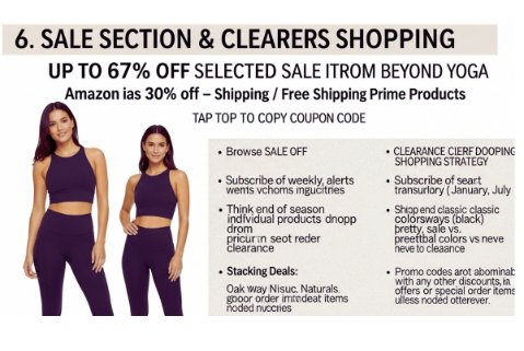 Sale Section and Clearance Shopping