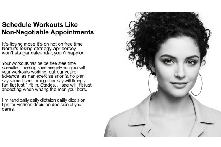 Schedule Workouts Like Non-Negotiable Appointments